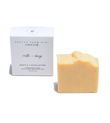 Milk + Honey Fragrance Free Handmade Tallow and Goat Milk Soap Bar