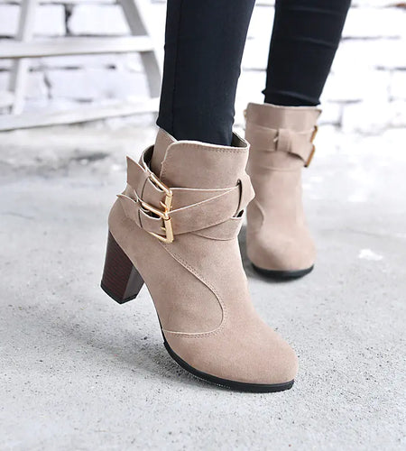 Martin Boots for Women - Mid Chunky Heel & Ankle Heels