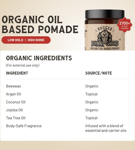 Organic Oil Based Pomade