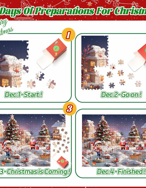 Load image into Gallery viewer, Puzzle Advent Calendar for Kids and Adults, 1008 Pieces 24 Days Countdown

