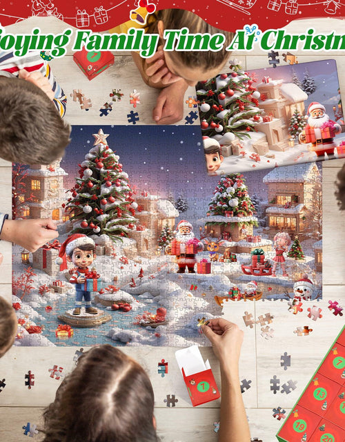 Load image into Gallery viewer, Puzzle Advent Calendar for Kids and Adults, 1008 Pieces 24 Days Countdown
