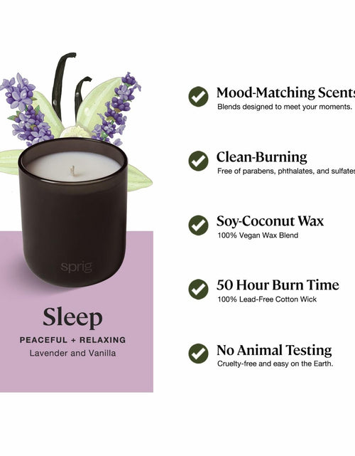 Load image into Gallery viewer, Sprig by Kohler Sleep Aromatherapy Candle with Lavender and Vanilla - 8 oz
