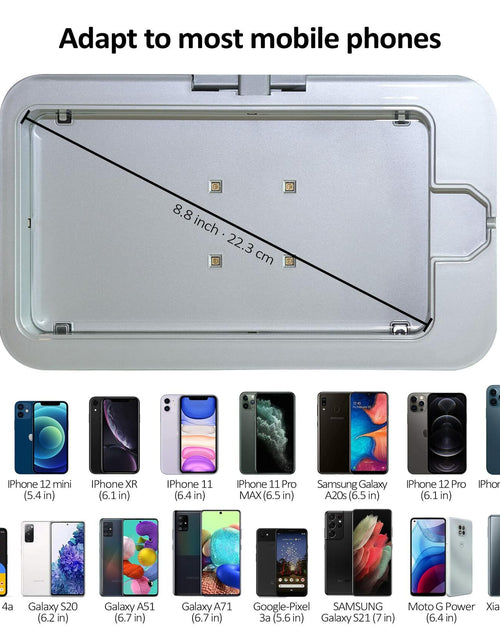 Load image into Gallery viewer, UV Sanitizer Box with Wireless Charger| Phone Screen Disinfecting (Brown)
