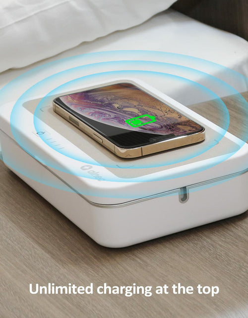 Load image into Gallery viewer, UV Sanitizer Box with Wireless Charger| Phone Screen Disinfecting (Brown)
