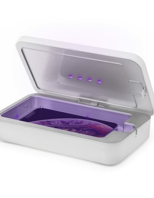 Load image into Gallery viewer, UV Sanitizer Box with Wireless Charger| Phone Screen Disinfecting (Brown)
