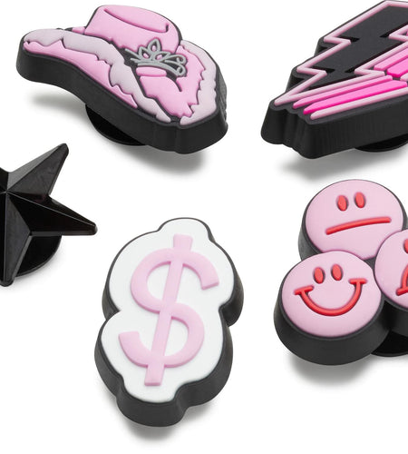 [Good] Crocs Jibbitz 5-Pack Trendy Shoe Charms Spacey Girl One Size
