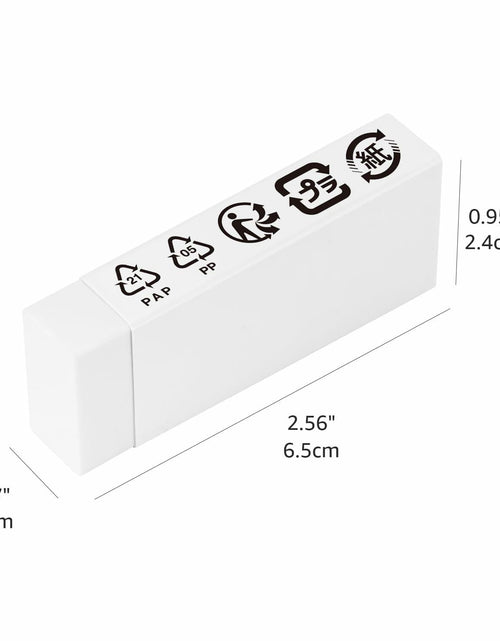 Load image into Gallery viewer, Amazon Basics White Block Eraser 10 Pack - Durable, New
