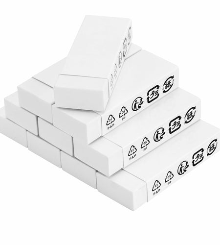 Amazon Basics White Block Eraser 10 Pack - Durable, New