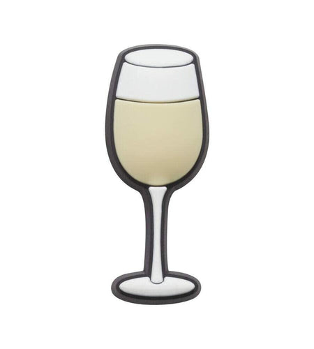 Crocs Jibbitz Drink Shoe Charms White Wine Glass Unisex Adult