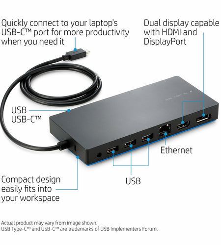 [Like New] HP USB-C Dock - for Notebook/Tablet PC - USB Type C - Wired