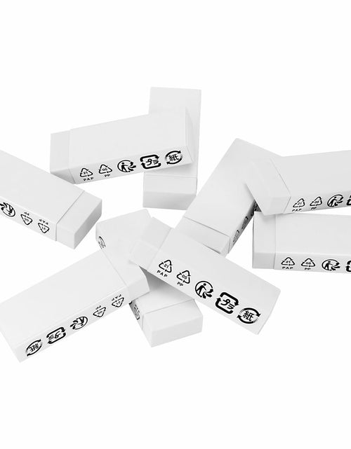 Load image into Gallery viewer, Amazon Basics White Block Eraser 10 Pack - Durable, New
