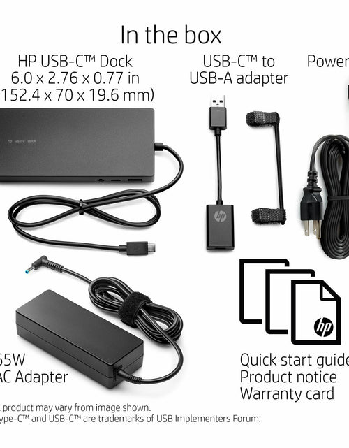 Load image into Gallery viewer, [Like New] HP USB-C Dock - for Notebook/Tablet PC - USB Type C - Wired
