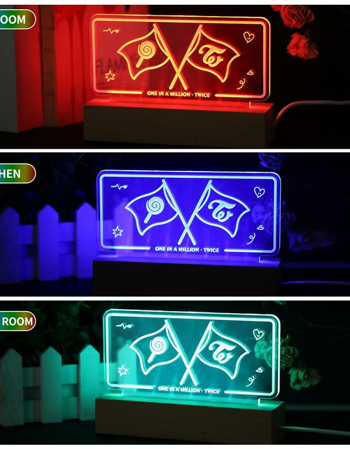 Load image into Gallery viewer, [Like New] Yanmzmin LED Night Light 7 Colors Adjustable Nightlight Lamp
