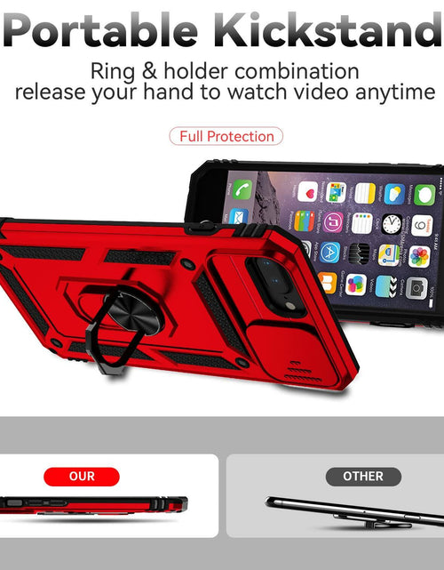 Load image into Gallery viewer, YZOK iPhone 8 Plus/7 Plus Case with HD Screen Protector Red New
