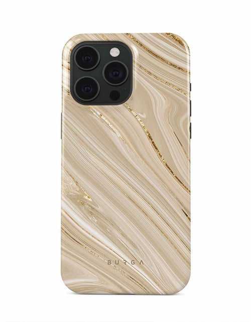 Load image into Gallery viewer, BURGA iPhone 15 Pro Max Case Nude Glitter Marble - Cute, Trendy, New
