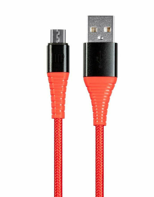 Load image into Gallery viewer, Monoprice USB 2.0 Micro Type-B to Type-A Charge &amp; Sync Cable 3ft Nylon-Braid
