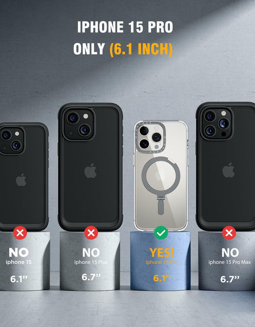 Load image into Gallery viewer, Miracase Designed for iPhone 15 Pro Case with Built-in Kickstand [Compatible

