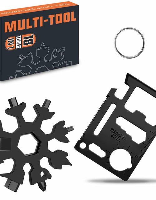 Load image into Gallery viewer, 18 in 1 Multi Tool Black Stocking Stuffers Gifts for Men Dad
