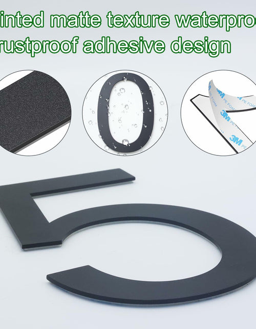 Load image into Gallery viewer, 6 Inch Stainless Steel Self-Adhesive House Number 4 Outdoor Durable
