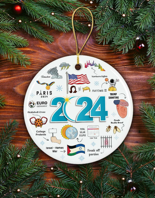 Load image into Gallery viewer, NewEleven 2024 Christmas Ornament Year in Review Memorable Holiday Decor
