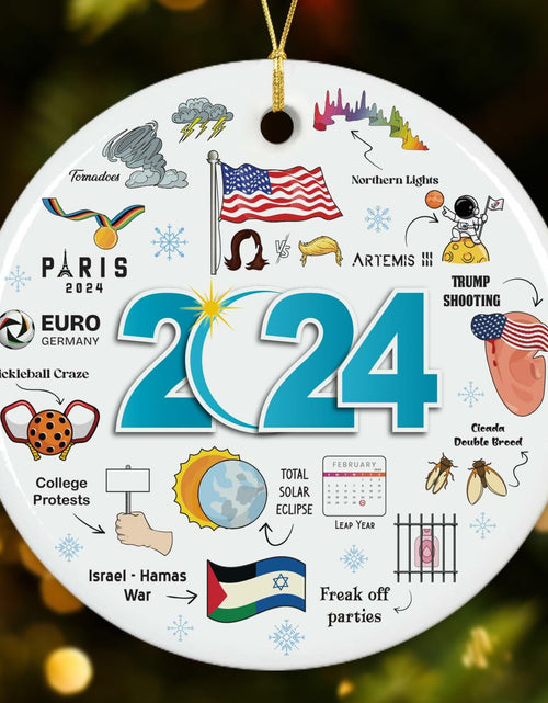 Load image into Gallery viewer, NewEleven 2024 Christmas Ornament Year in Review Memorable Holiday Decor

