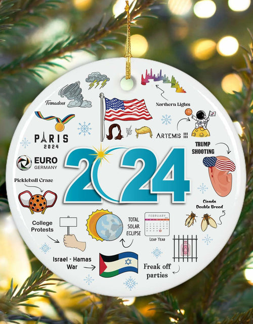 Load image into Gallery viewer, NewEleven 2024 Christmas Ornament Year in Review Memorable Holiday Decor

