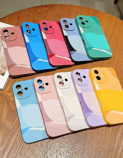 Load image into Gallery viewer, YKCZL Compatible with iPhone 16 Case,Cute Painted Art Pattern Full Camera Lens
