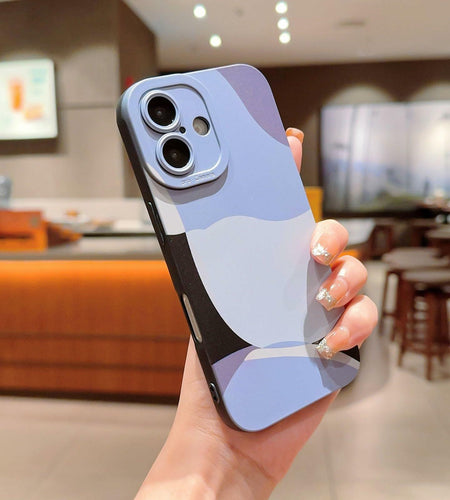 YKCZL Compatible with iPhone 16 Case,Cute Painted Art Pattern Full Camera Lens