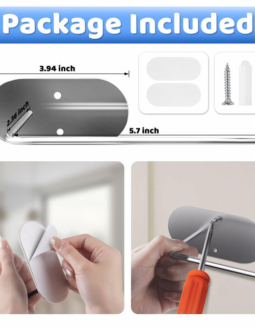 Load image into Gallery viewer, Nuorest 2 Pack Tumbler Lid Organizer Hook Under Cabinet Space Saving
