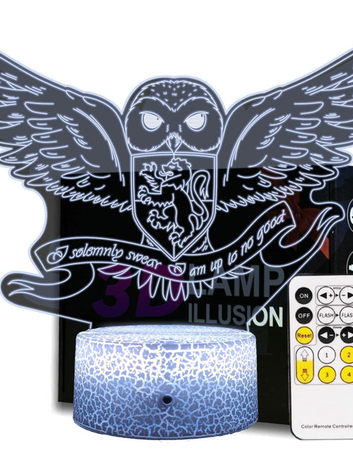 Load image into Gallery viewer, QIANFUN Hedwig Owl Night Light, Niglt Light for Harry Fans (Hedwig)
