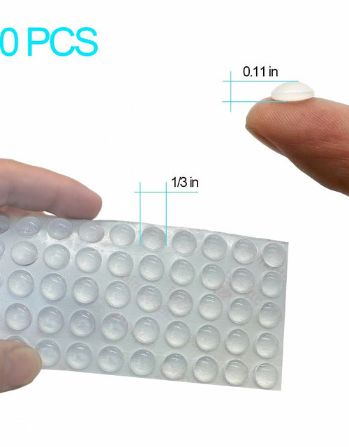 Load image into Gallery viewer, 56 pcs Clear Self Adhesive Door Stoppers Set Wall Protectors 1.57x0.33"
