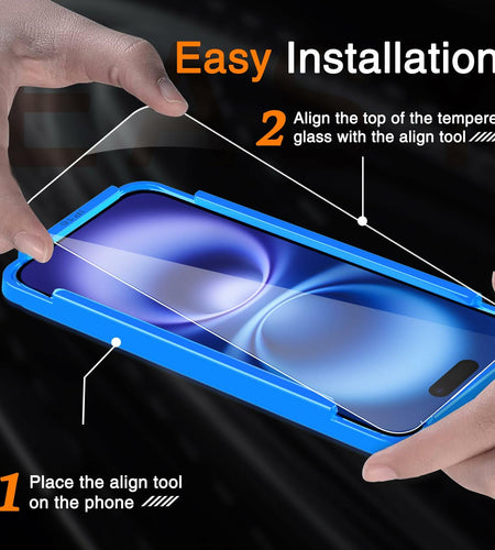 Wiaocit 3 Pack Tempered Glass Screen Protector for iPhone SE 4 - Clear