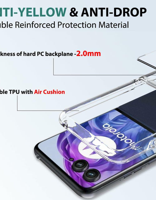 Load image into Gallery viewer, Sucnakp Clear TPU Case for Motorola Razr+ 2024 with TPU Bumper – YKL Clear
