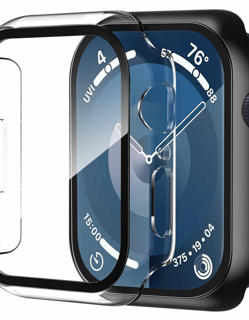 Load image into Gallery viewer, 2-Pack 44mm Case w/ Screen Protector for Apple Watch SE/6/5/4 – Black &amp; Clear
