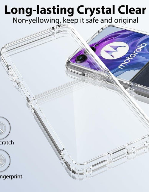 Load image into Gallery viewer, Sucnakp Clear TPU Case for Motorola Razr+ 2024 with TPU Bumper – YKL Clear
