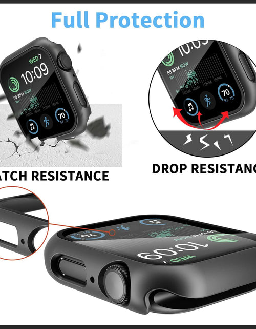 Load image into Gallery viewer, 2-Pack 44mm Case w/ Screen Protector for Apple Watch SE/6/5/4 – Black &amp; Clear
