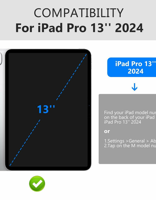 Load image into Gallery viewer, CoBak Case for iPad Pro 13 Inch 2024 7th Gen Slim Hard Black Cover
