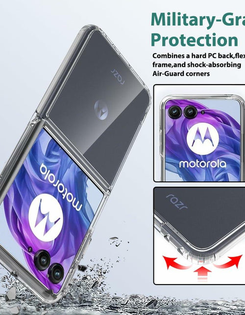 Load image into Gallery viewer, Sucnakp Clear TPU Case for Motorola Razr+ 2024 with TPU Bumper – YKL Clear
