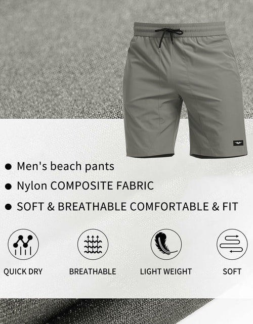 Load image into Gallery viewer, Seaskin Mens Quick Dry Swim Trunks Board Shorts Gray Size XS
