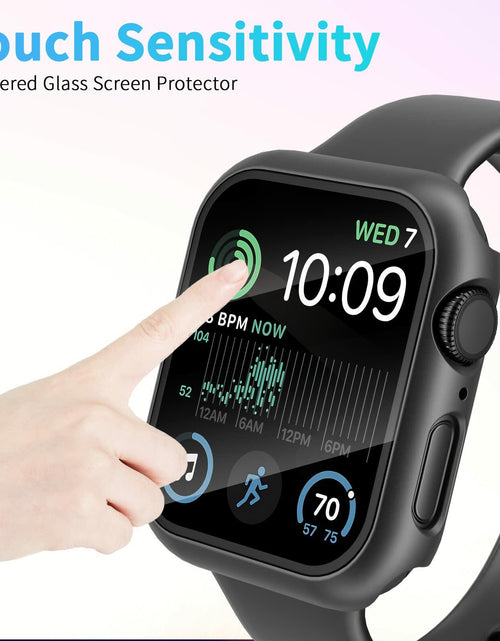 Load image into Gallery viewer, 2-Pack 44mm Case w/ Screen Protector for Apple Watch SE/6/5/4 – Black &amp; Clear
