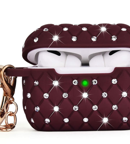 CAGOS AirPods Pro Case Bling Crystal Sparkle Protective Cover Cute