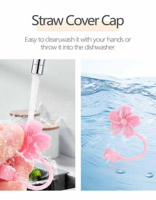 Load image into Gallery viewer, Sloworld 4PCS Straw Covers for Stanley 30/40oz + 2PCS J Letter Charms

