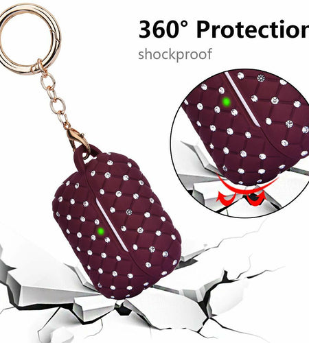 CAGOS AirPods Pro Case Bling Crystal Sparkle Protective Cover Cute