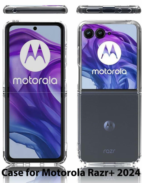 Load image into Gallery viewer, Sucnakp Clear TPU Case for Motorola Razr+ 2024 with TPU Bumper – YKL Clear
