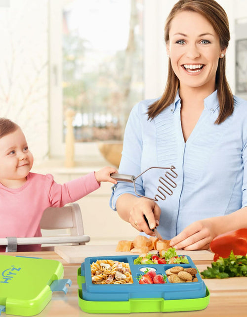 Load image into Gallery viewer, HiYZ Kids Bento Lunch Box 5 Compartments Leak-Proof BPA-Free Ages 3-7
