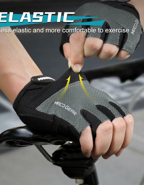 Load image into Gallery viewer, WTACTFUL Half Finger Cycling Gloves for Men/Women – Workout &amp; Biking, Black L
