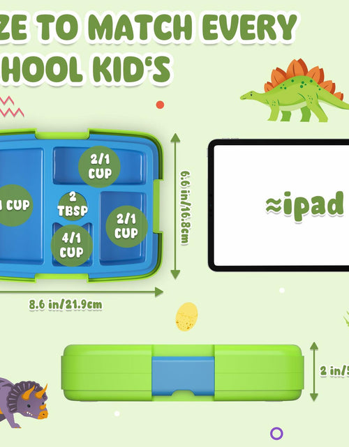 Load image into Gallery viewer, HiYZ Kids Bento Lunch Box 5 Compartments Leak-Proof BPA-Free Ages 3-7

