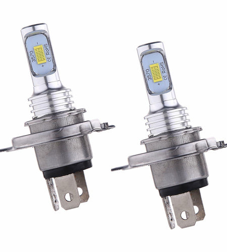 GKmow 2PCS H4 LED Fog Lights – 4000LM CREE, 3570 2SMD, White, Universal Fit