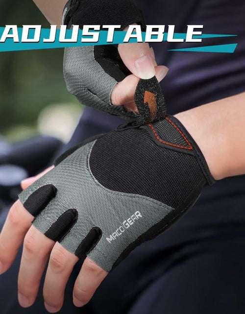 Load image into Gallery viewer, WTACTFUL Half Finger Cycling Gloves for Men/Women – Workout &amp; Biking, Black L
