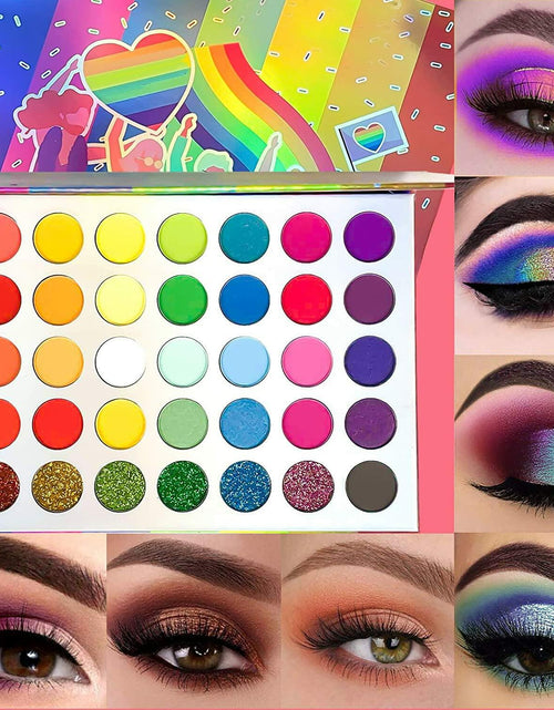 Load image into Gallery viewer, Jutoe 35-Color Eyeshadow Palette – Matte, Shimmer, Waterproof, Long-Lasting

